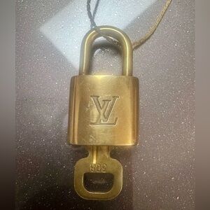 Louis Vuitton Lock and Key #308 on a chain